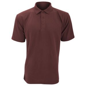UCC 50/50 Mens Plain Piqué Casual Polo Shirt XS-5XL 10 Solid Color / Burgundy